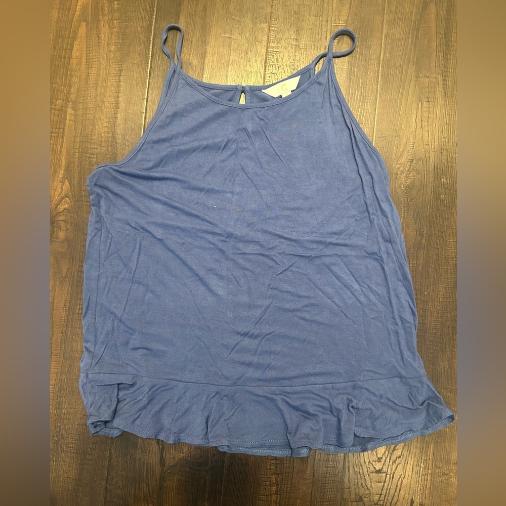 Charming Charlie Blue Sleeveless Relaxed Camisole